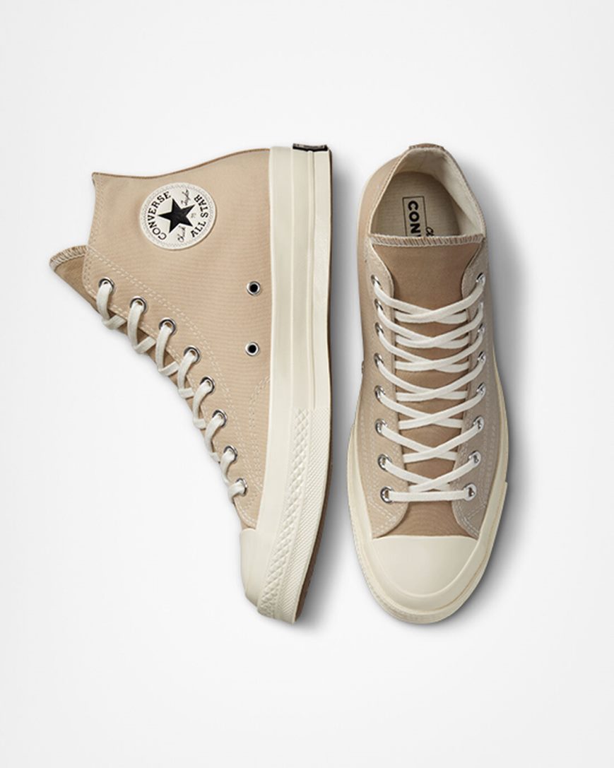 Men's Converse Chuck 70 Tri-Panel High Top Shoes Beige | AU 01938J